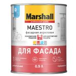 Краска фасадная Marshall Maestro база BС глубокоматовая 0,9 л