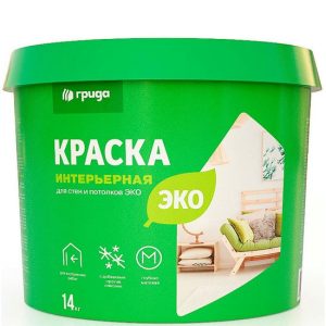 Краска интерьерная Грида Эко матовая база А 14 кг