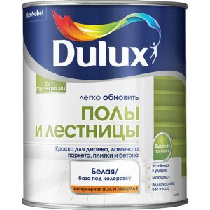 Краска Dulux Легко обновить Полы и лестницы база BW полуглянцевая 2 л