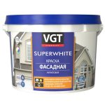 Краска фасадная VGT ВД-АК-1180 база В 1,7 л/2,5 кг