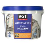 Краска фасадная VGT ВД-АК-1180 база В 9 л/13 кг
