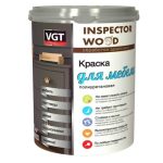 Краска для мебели полиуретановая VGT База А полуматовая супербелая 0,8 л/1 кг