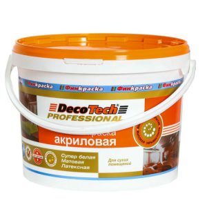 Краска акриловая DecoTech Professional база A 10 л