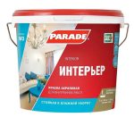 Краска акриловая Parade W3 Интерьер База А 5 л