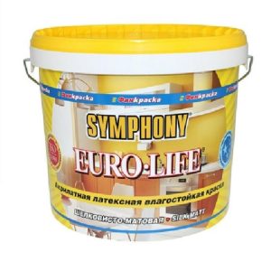 Краска водоэмульсионная Symphony Euro Life 00-01100263 база А 1/0,9 л