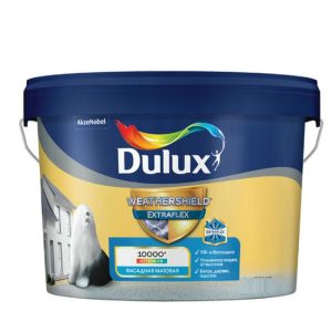 Краска фасадная Dulux Weathershield Extraflex матовая база BC 2,25 л