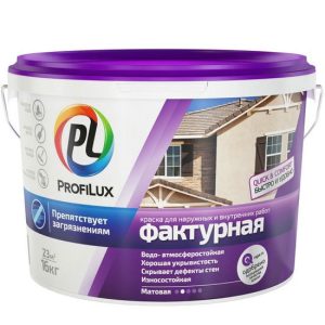 Краска фактурная Profilux для наружных и внутренних работ 16 кг