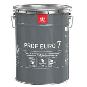 Краска интерьерная Tikkurila Prof Euro 7 база А матовая 18 л
