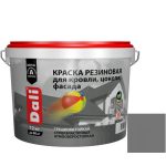 Краска резиновая Dali для кровли, цоколя, фасада серая 12 кг