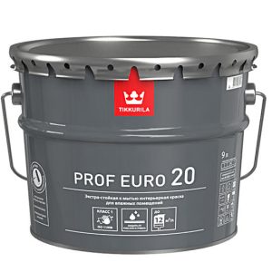 Краска интерьерная Tikkurila Prof Euro 20 база C полуматовая 9 л