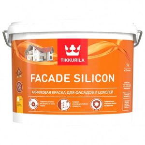 Краска фасадная Tikkurila Facade Silicon база С глубокоматовая 9 л