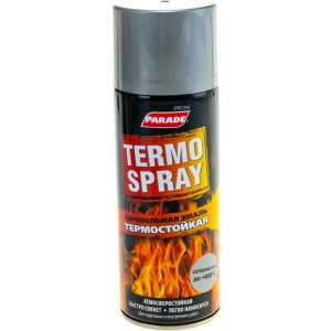 Краска аэрозольная Parade Termo Spray серебристая 400 мл