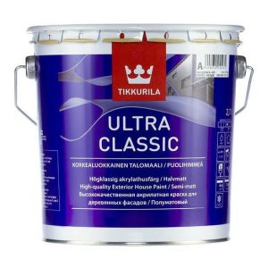 Краска фасадная Tikkurila Ultra Classic полуматовая база А 2,7 л