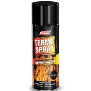 Краска аэрозольная Parade Termo Spray черная 400 мл