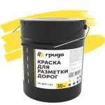 Краска для дорожной разметки Грида АК-Дор 1.01 желтая 30 кг