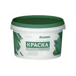 Альмира Краска Фасадная супербелая люкс 14 кг 00-00000382