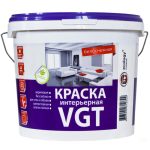 Краска интерьерная VGT ВД-АК-2180 белоснежная 1,5 кг