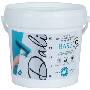 Краска акриловая Dali Decor Base 20288 для декоративных покрытий база С 0,9 л