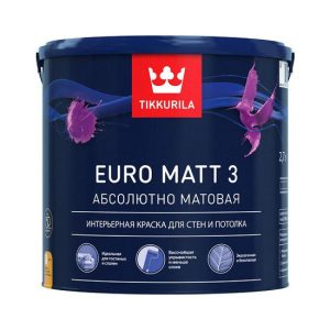 Краска латексная Tikkurila Euro Matt-3 основа C 9 л