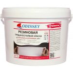 Краска резиновая ODISSEY Premium трещиностойкая снежно-белая 14 кг