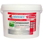 Краска силиконовая ODISSEY Premium ВДАК-102 паропроницаемая снежно-белая 15 кг