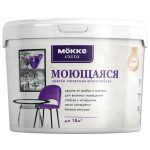 Краска акриловая интерьерная Mokke Extra 10419 моющаяся 3 кг