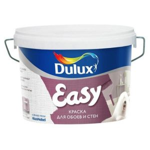 Краска для стен и обоев водно-дисперсионная Dulux Easy матовая база BW 5 л