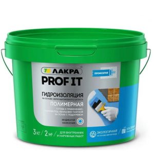 Гидроизоляция полимерная Лакра Prof it 3 кг