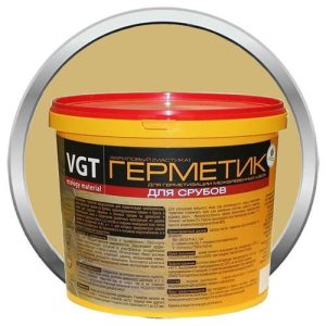 Герметик акриловый VGT для срубов дуб 7 кг