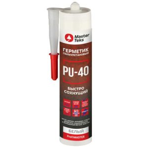 Герметик полиуретановый MASTERTEKS PU-40 280мл белый