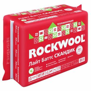 Утеплитель Rockwool Лайт Баттс Скандик - 800*600*50мм 5.76000м2 0.288000м3