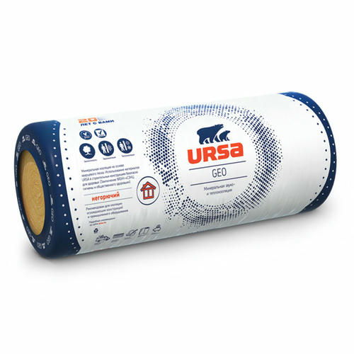 Утеплитель Ursa Geo М-25 - 9000*1200*50мм 10.80000м2 0.540000м3