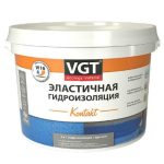 Гидроизоляция эластичная VGT Kontakt с кварцевым песком 1,3 кг