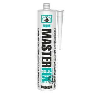 Герметик силиконовый MASTERFIX санитарный 280мл белый