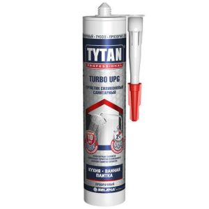 Герметик силиконовый Tytan Professional Upg Turbo санитарный прозрачный 280 мл