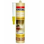 Герметик Soudal акриловый для паркета под махагон 300 мл