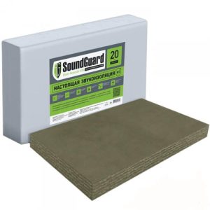 Минеральная плита под стяжку Soundguard Flooracoustic 100 1200х600х20 мм