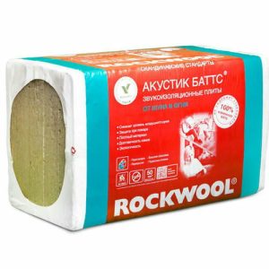Утеплитель Rockwool Акустик Баттс - 1000*600*50мм 6.00000м2 0.300000м3