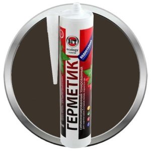 Герметик силиконизированный VGT венге 0,4 л