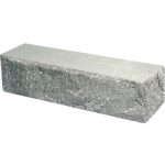 Кирпич облицовочный брусок угловой серый скол скала 225*50*65мм М250кг/см2 полнотелый Судогодский