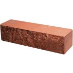 Кирпич облицовочный брусок красный скол классический 250*60*65мм М250кг/см2 полнотелый Судогодский