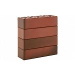 Кирпич клинкерный ЛСР красный легкий флэшинг, гладкий, 250*85*65 мм