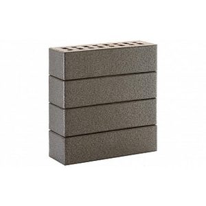 Кирпич клинкерный ЛСР серебристый Эльфюс гладкий M300, 250*85*65 мм
