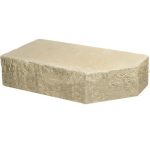 Кирпич облицовочный фигурный Ф-1 слоновая кость скол классический 225*100*65мм М250кг/см2 полнотелый Судогодский
