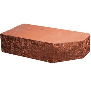 Кирпич облицовочный фигурный Ф-1 красный скол классический 225*100*65мм М250кг/см2 полнотелый Судогодский