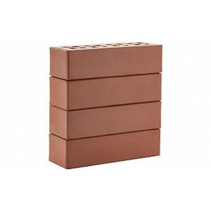 Кирпич ЛСР Эдинбург гладкий клинкерный темно-красный M300 250*85*65 мм