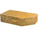 Кирпич облицовочный фигурный Ф-1 желтый скол классический 225*100*65мм М250кг/см2 полнотелый Судогодский