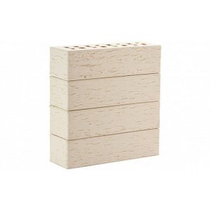 Кирпич клинкерный ЛСР Неаполь белый береста M300 250*85*65 мм