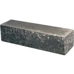 Кирпич облицовочный брусок угловой черный скол классический 225*60*65мм М250кг/см2 полнотелый Судогодский