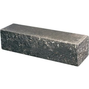 Кирпич облицовочный брусок угловой черный скол классический 225*60*65мм М250кг/см2 полнотелый Судогодский